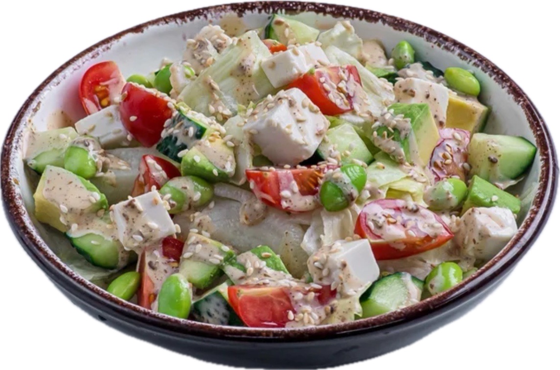 Салат с Тофу и овощами